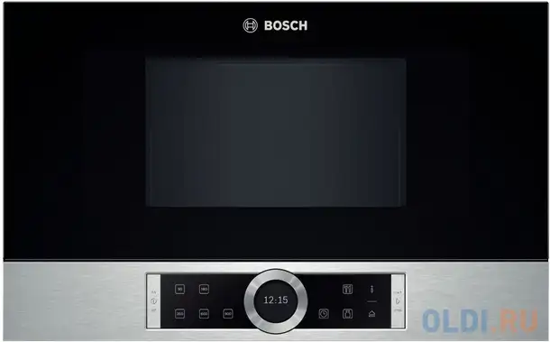Встраиваемая микроволновая печь bosch bfl634gs1 900 вт серебристый, фотография 1