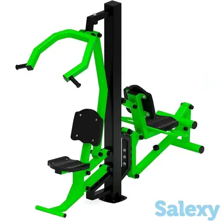 Тяга верхняя+флекс (зеленый) - уличный тренажер - ст 021-12, фотография 2