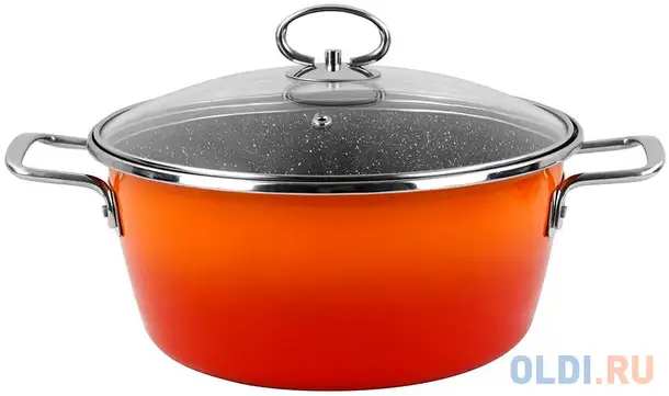 Кастрюля низкая с крышкой vitrinor dragon piedra 24, фотография 1