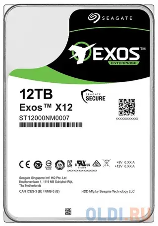 Жесткий диск seagate st12000nm0008 12 tb, фотография 1