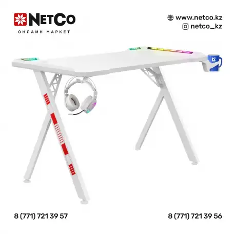 Компьютерный стол Defender Foton RGB подвес кружкигарнитуры, фотография 1