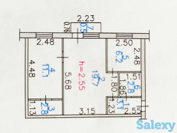 Продам 2-х комнатную ул. Астана 18, фотография 12