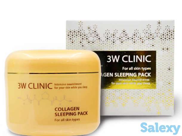 Ночная маска 3w clinic collagen sleeping pack, фотография 2