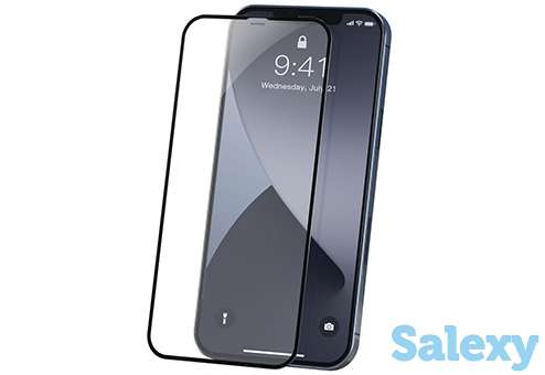 Защитное стекло baseus curved-screen tempered 0.23mm для iphone 12/iphone 12 pro (sgapiph61p-pe01). черный, фотография 2