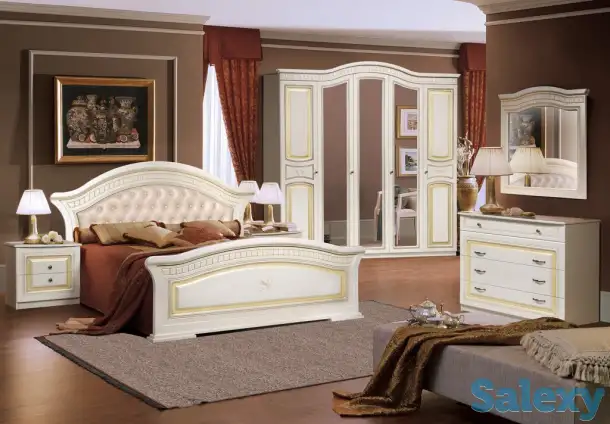 Спальный гарнитур Любава 5Д беж (МДФ). Форест Деко Групп, Беларусь, фотография 1