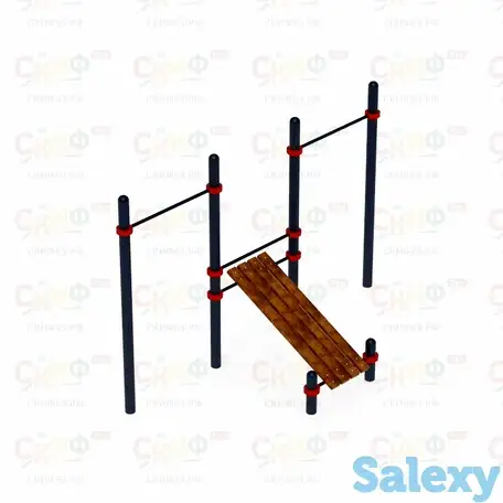 Воркаут  14 (89) | скамья для пресса с двумя турниками, фотография 1