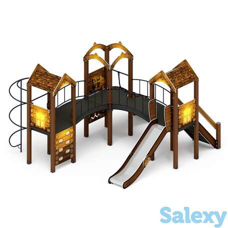 Детский игровой комплекс «городок (эко)» дик 2.01.3.03-02 h=1200, фотография 1