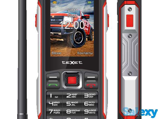 Продам противоударный водонепроницаемый IP68 кнопочный телефон с функцией рации, фонариком и аккумулятором 2200мАч, фотография 1