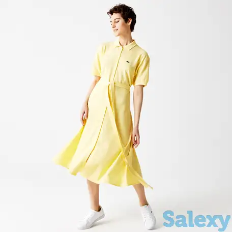 Женское платье-поло lacoste с поясом, фотография 1