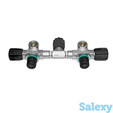 Манифолд 140 мм (5-7л) с изолятором радиальный в комплекте с вентилями 230bar o2 очищенный bts, фотография 1