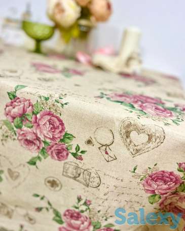 Винтажная итальянская скатерть Лэттера с тефлоновым покрытием, фотография 2