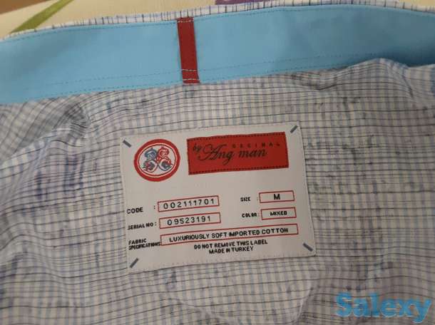 Продам летнюю рубашку с коротким рукавом, размер М, Ang man, Турция., фотография 3