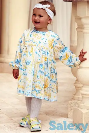 Платье с длинным рукавом (116-134 см), фотография 1