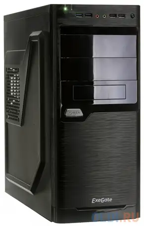 Корпус atx exegate xp-330u 450 вт чёрный ex272728rus, фотография 1