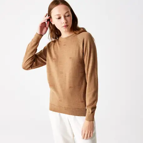 Женский свитер lacoste с круглым вырезом, фотография 1