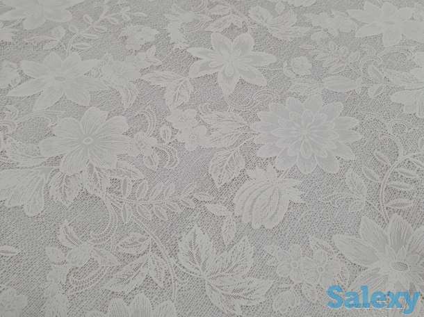 Красивая ажурная скатерть на круглый стол диаметр 178 см Япония, фотография 5