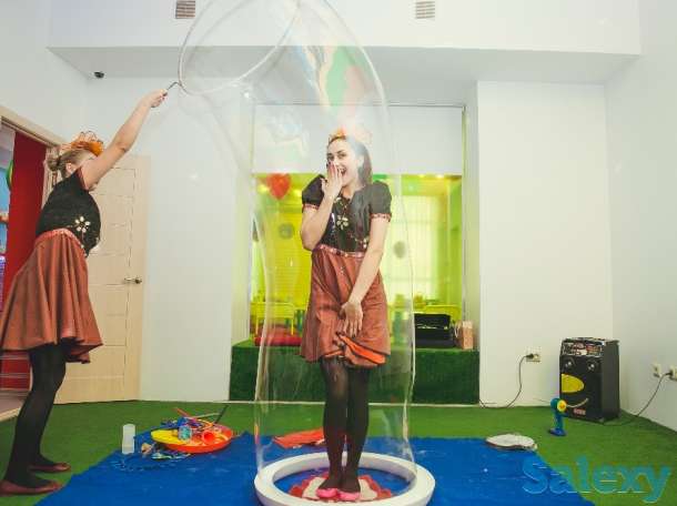 Шоу мыльных пузырей в Астане, фотография 4