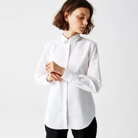 Женская рубашка lacoste slim fit, фотография 1