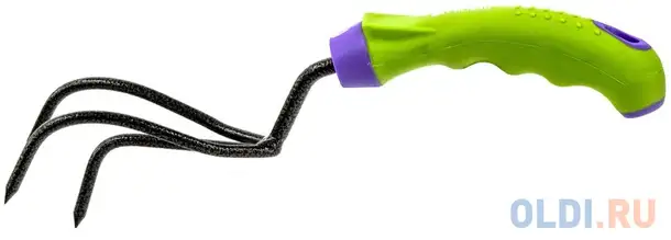 Рыхлитель 3-зубый, защитное покрытие, обрезиненная эргономичная рукоятка// palisad, фотография 1