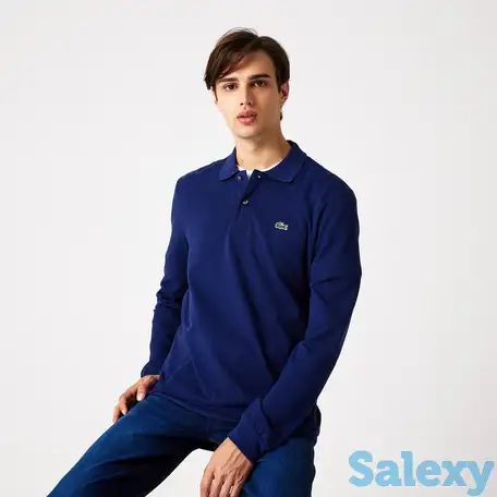 Мужское поло lacoste classic fit с длинным рукавом, фотография 1