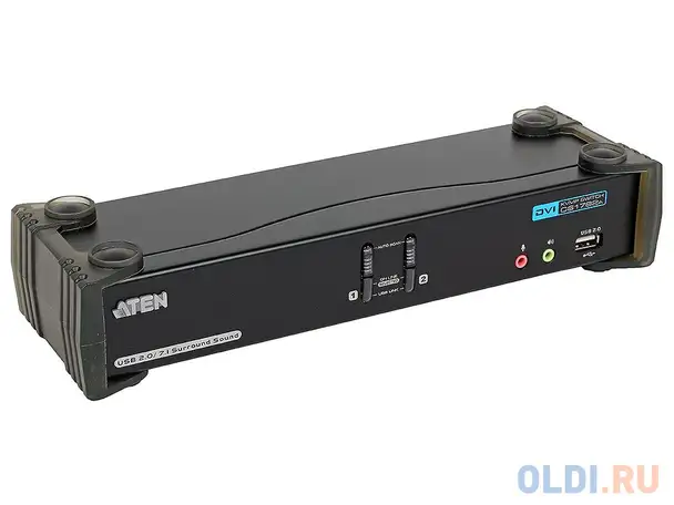 Переключатель kvm aten (cs1782a-at-g) kvm+audio+usb 2.0,  1 user usb+dvi =>, фотография 1