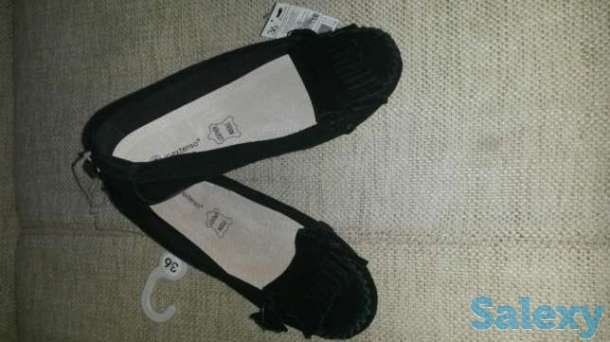 Мокасины новые 36 размер натур замша, фотография 1