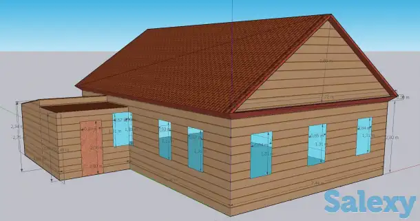 Создание 3д модели вашей квартиры, частного дома. Расчет квадратуры., фотография 3