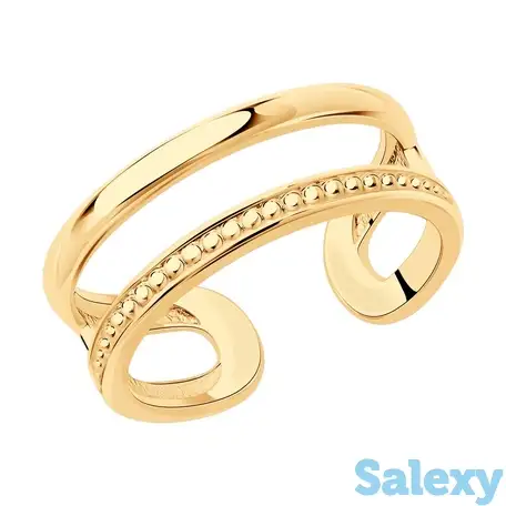 Кольцо sokolov из золочёного серебра, фотография 2