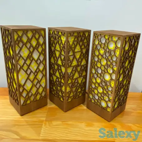 Желтый Интерьерный светильник - ночник, фотография 10