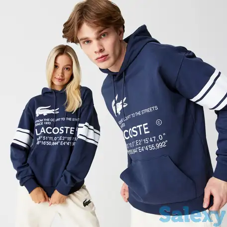 Толстовка lacoste oversize fit unisex, фотография 1