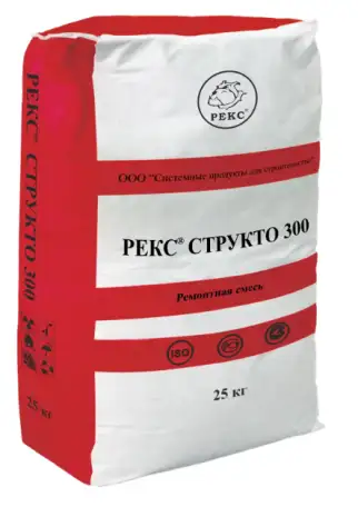Структо 300 - быстросхватывающаяся тиксотропная цементная ремонтная смесь для ремонтных работ и заполнения швов, фотография 1