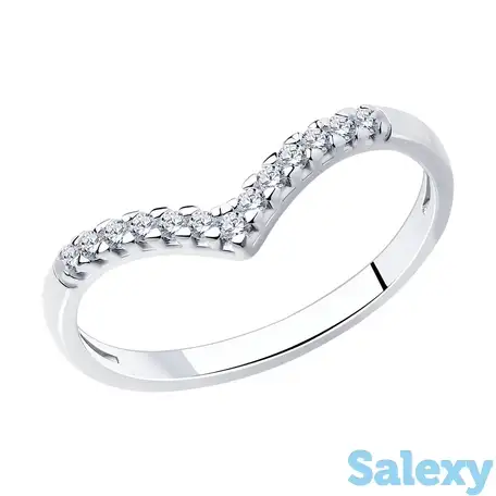 Кольцо sokolov из серебра с фианитами, фотография 1