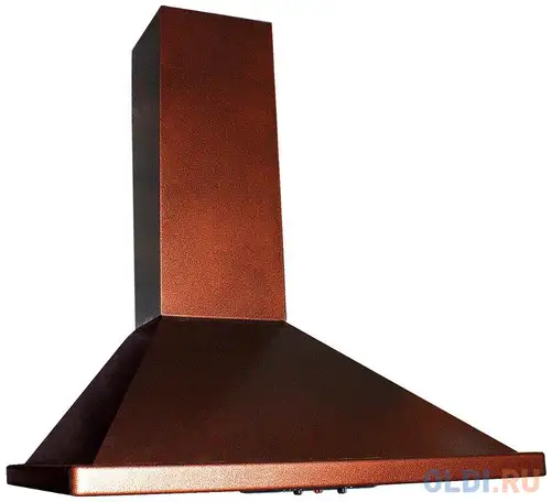 Вытяжка каминная elikor оптима 60п-400-к3л медный антик, фотография 1