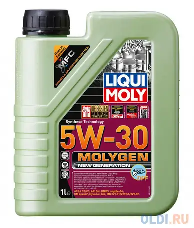 Нс-синтетическое моторное масло liquimoly molygen new generation 5w30 1 л 21224, фотография 1