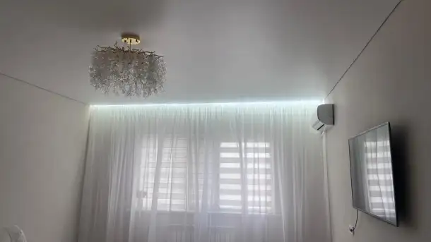 Монтаж и демонтаж натяжных потолков а также установка TV зонны, фотография 2