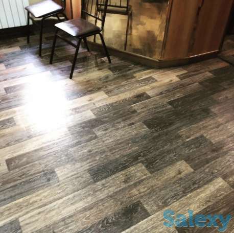 Профессиональная укладка линолеума, фотография 1