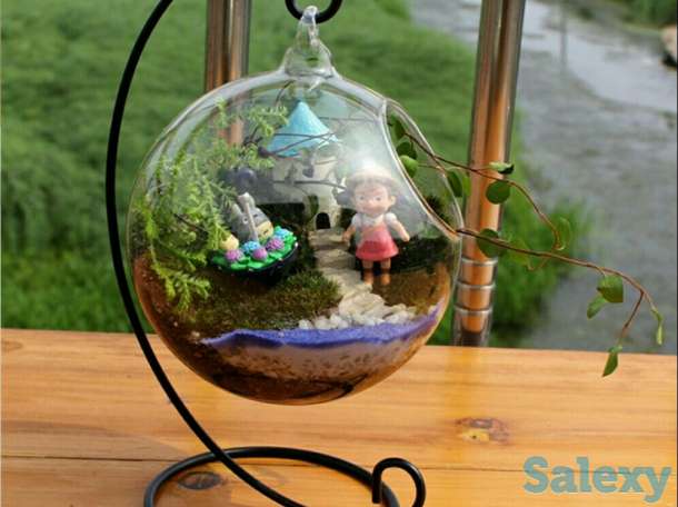 Прозрачный Стеклянный Шар Ваза., фотография 6