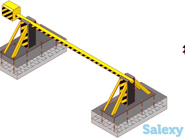 Шлагбаум противотаранный (горизонтально-поворотный, вертикально-поворотный в ассортименте), фотография 1