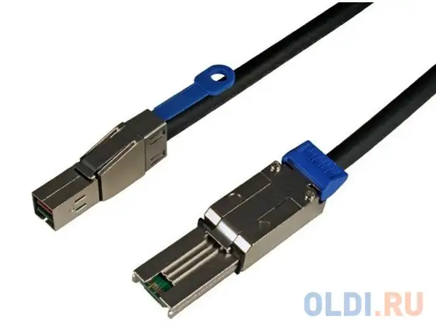 Кабель интерфейсный sas lsi cbl-sff8644-8088-60m sff8644-sff8088 6м lsi00338, фотография 1