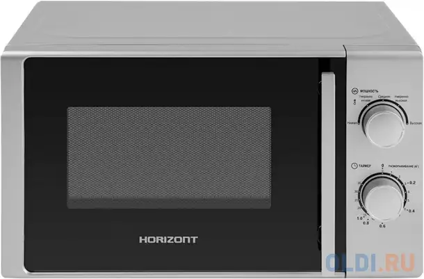 Микроволновая печь horizont 20mw700-1378bis 700 вт серебристый, фотография 1
