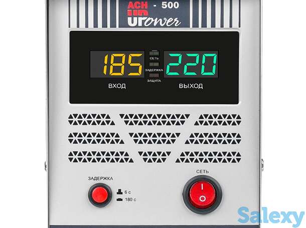 Однофазный стабилизатор напряжения upower асн 500 ii поколение, фотография 1
