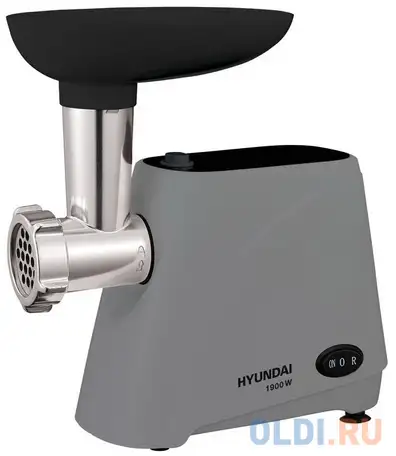 Мясорубка hyundai hy-mg4391 1900вт серый/черный, фотография 1