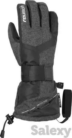 Перчатки с защитой reusch 21-22 doubletake r-tex xt black/black melange/silver, фотография 1