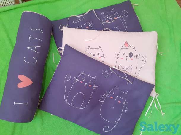 Двусторонние бортики в кроватку, фотография 1