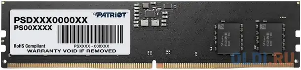 Оперативная память для компьютера patriot signature dimm 16gb ddr5 5200 mhz, фотография 1