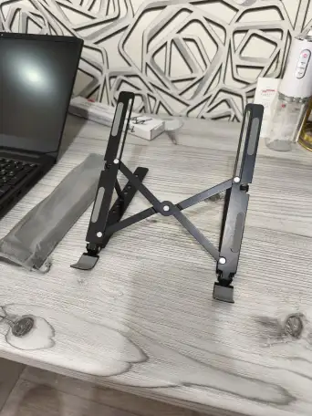 Подставка для ноутбука металлическая, складная, фотография 2