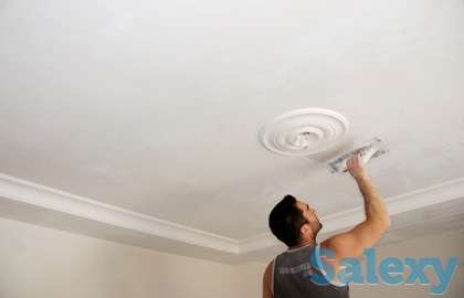 Отделочные работы по потолку, фотография 1