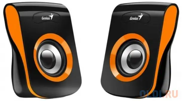 Колонки genius sp-q180 2.0 черный оранжевый 31730026402, фотография 1