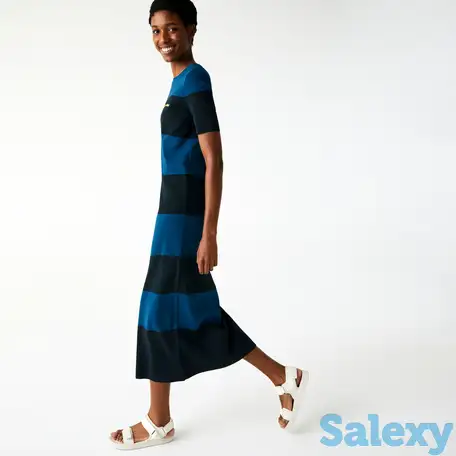 Женское трикотажное платье-свитер lacoste l!ve, фотография 1