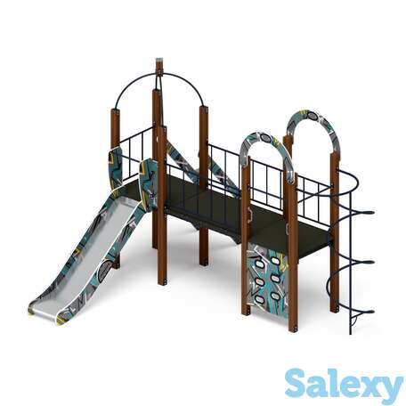 Детский игровой комплекс «навина (техно-голубой)» дик 2.09.03-01 h=1200, фотография 1